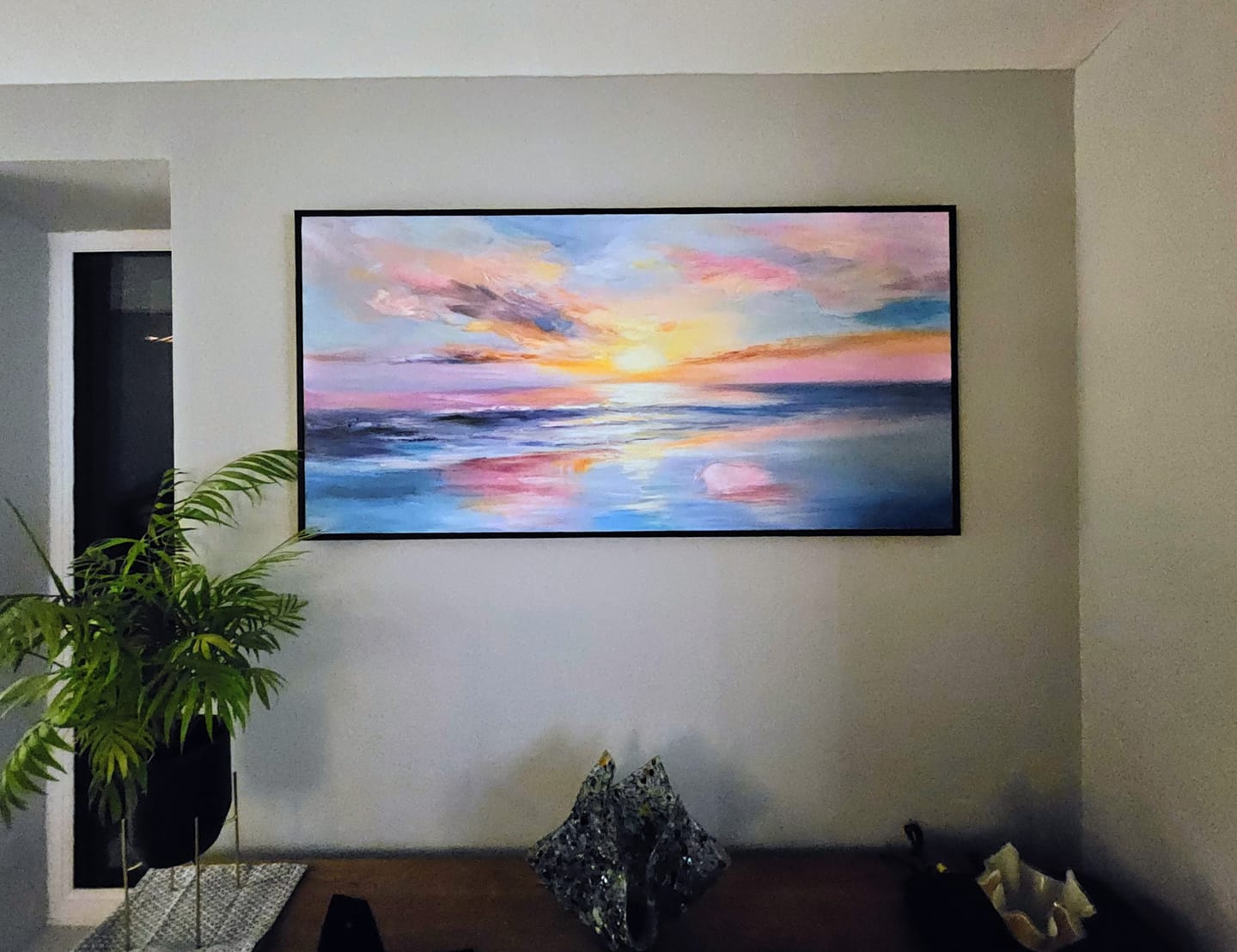 Customer photo review of Ocean & Sky Textured Wall Art # MO036
