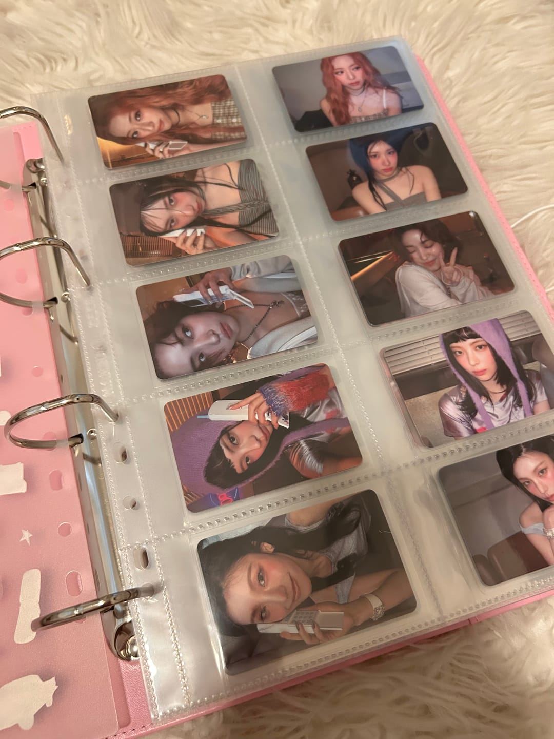Customer photo review of PREMIUM PHOTOCARD SLEEVES - PINK VERSION (61x91MM)