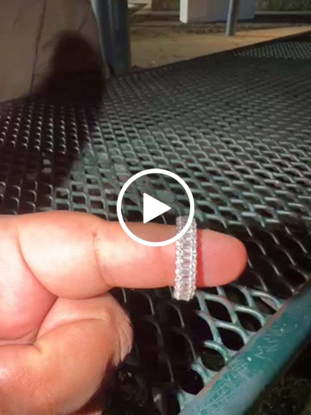 Customer video review of Baguette Prong Moissanite Band Ring - 925 Silver - D Colour - VVS1