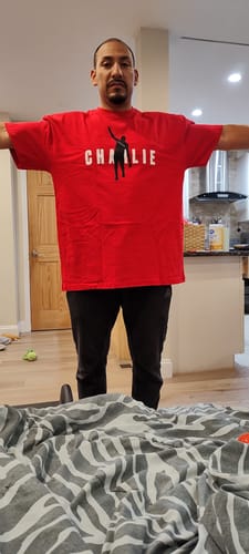 Customer photo review of Air Charlie T-Shirt
