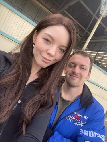 Customer photo review of NATURAL RICH BRUNETTE // LACE TOPPER // 24 INCHES // 8x8 CAP