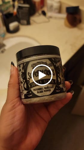 Customer video review of Superstitious Sugar Scrub