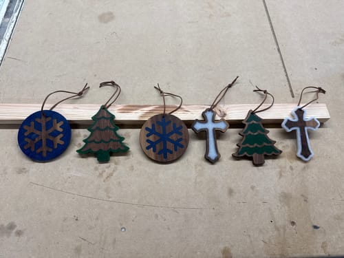 Customer photo review of October Kit- Epoxy Christmas Ornaments