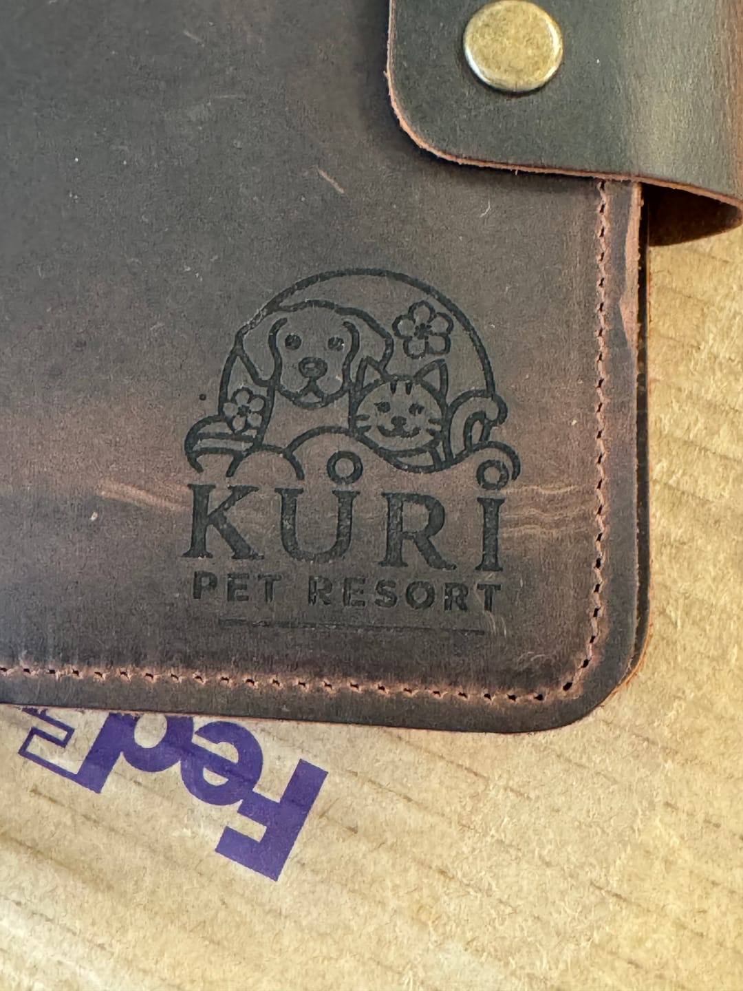 Customer photo review of 2026 Leather Planner, Personalized Refillable Leather Journal A5 Size + Free Pen