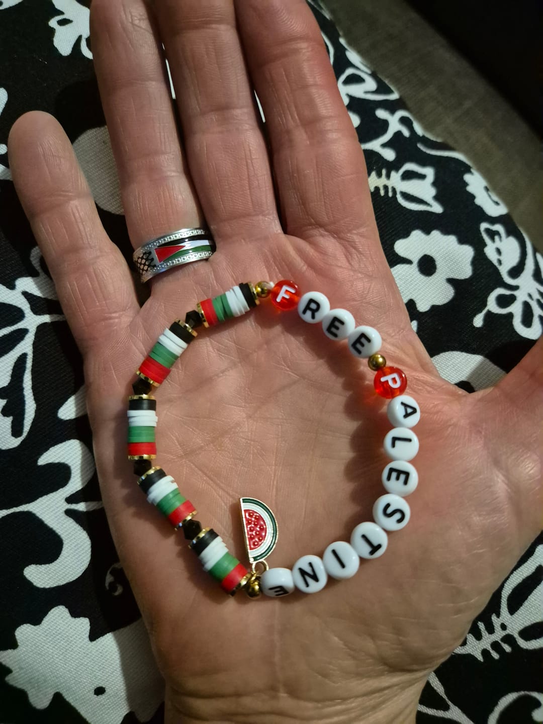Customer photo review of Palestine Freedom Bracelet