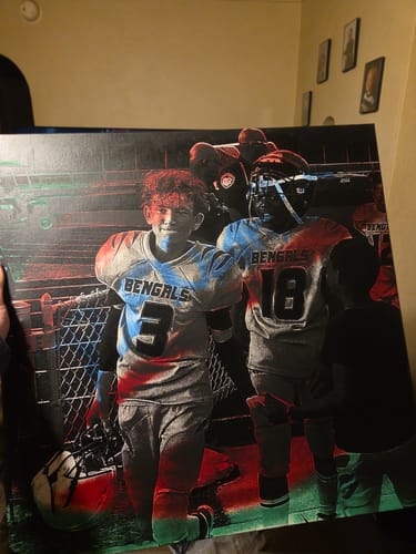 Customer photo review of PulseArt - Custom Laser Paintings