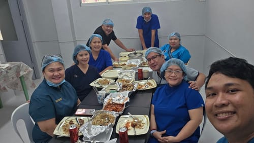 Customer photo review of Mandarin MoveTech® Scrub Top - Women / Cobalt Blue