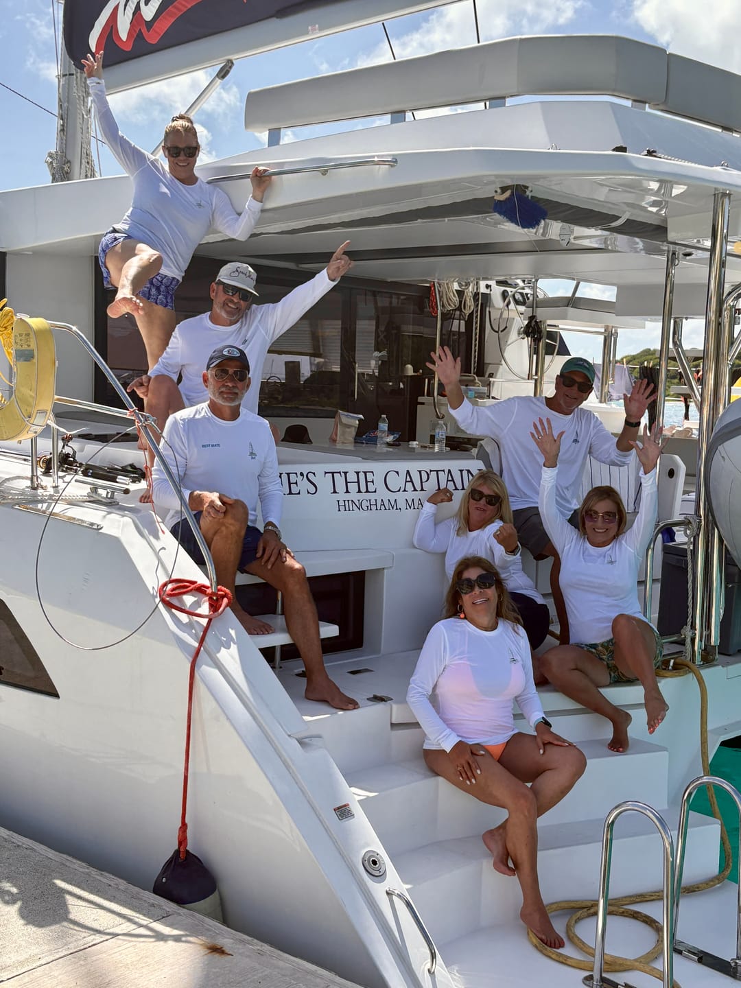 Customer photo review of Dri-Fit Custom Boat Shirts - Long Sleeve