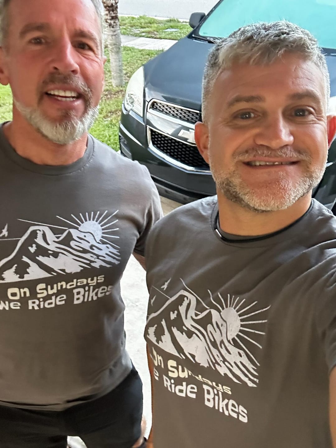 Customer photo review of On Sundays We ride T-Shirt
