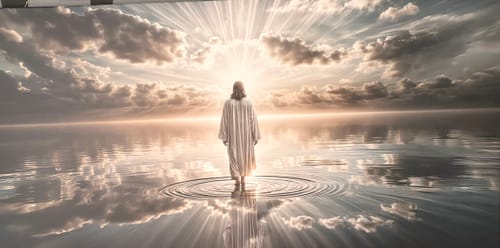 Customer photo review of Walking on Water - Faith Wall Art III