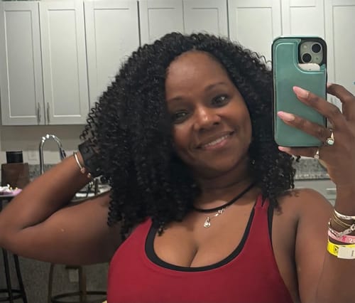 Customer photo review of Freetress Crochet Braid - SPARKLING CURL 18"