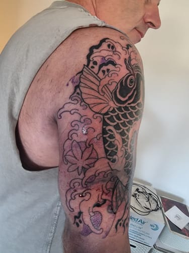Customer photo review of TattooNumbx Numbing Cream