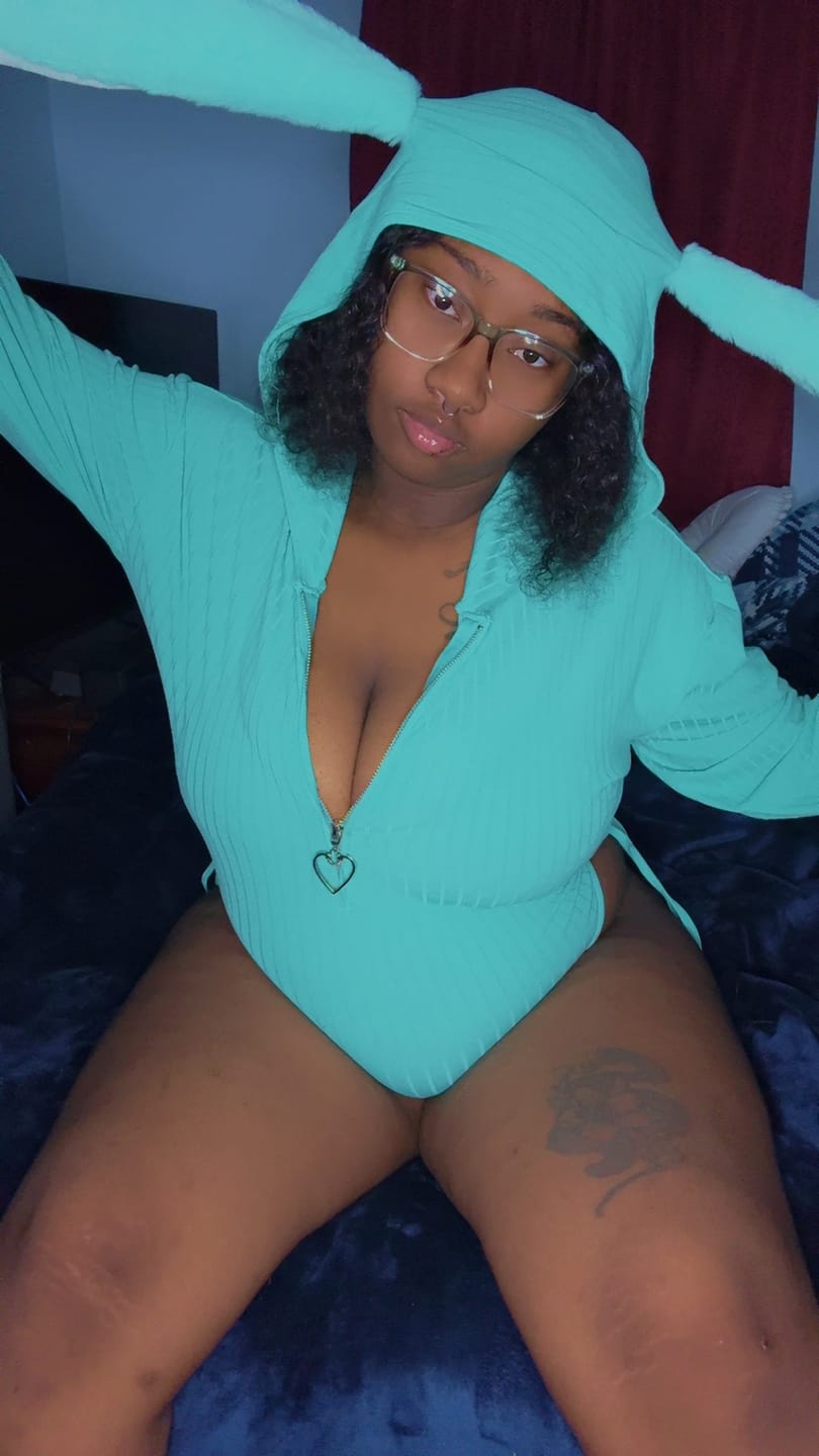 Customer photo review of Chic Bunny Ear Hoodie Bodysuit for sale