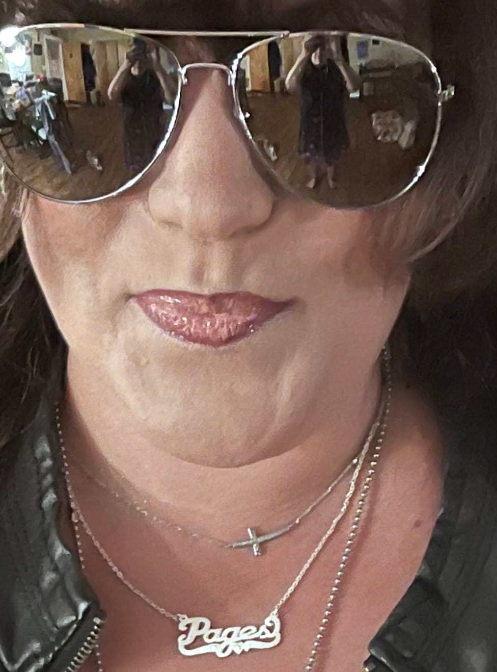 Customer photo review of Name Pendant in Diamond cut