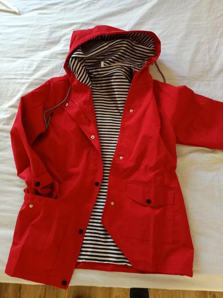 Customer photo review of SmartProtect™ Regenjas Dames - Winddichte Dames Tussenjas