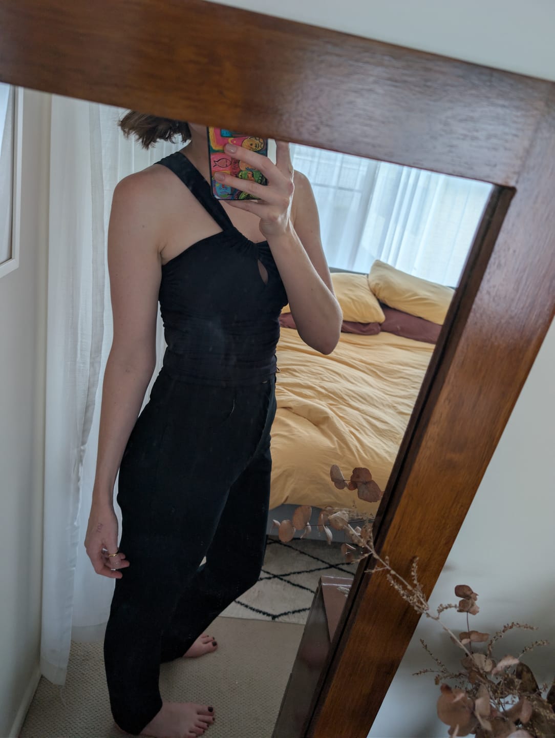 Customer photo review of Long Plain Pants