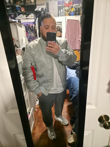 Customer photo review of Ronin MA-1  Bomber Jacket (Slim Fit)