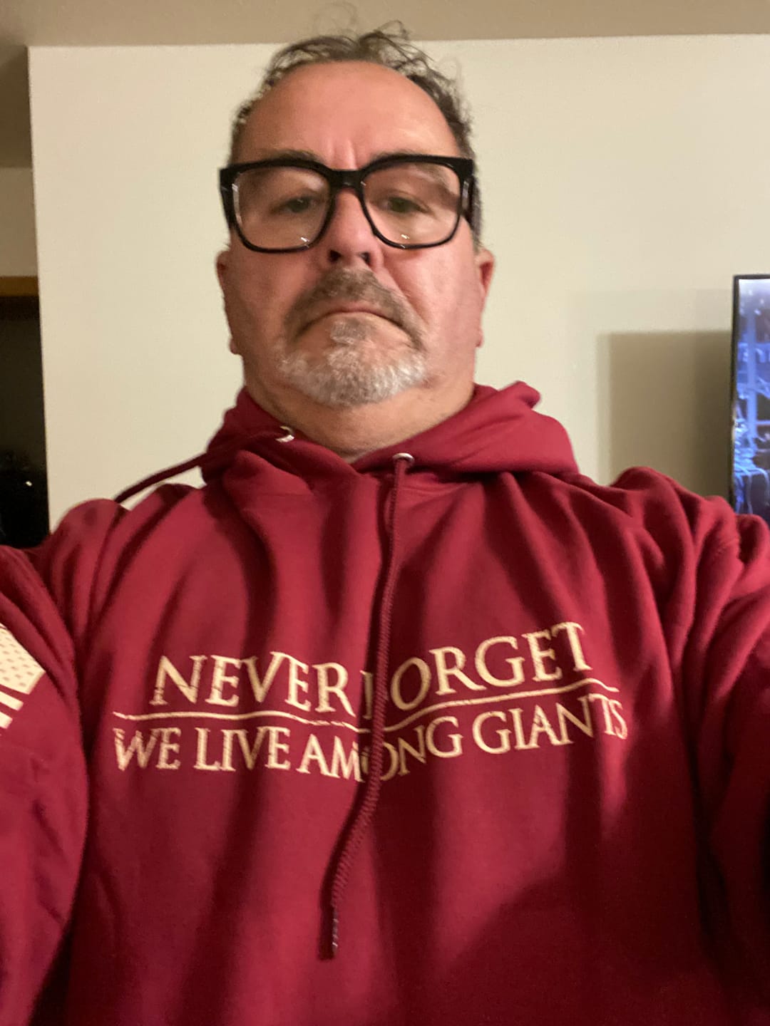 Customer photo review of Veteran Flag - Hoodie