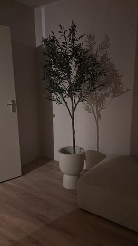 Customer photo review of Bloempot Elho Amber coupe 35cm linnen wit