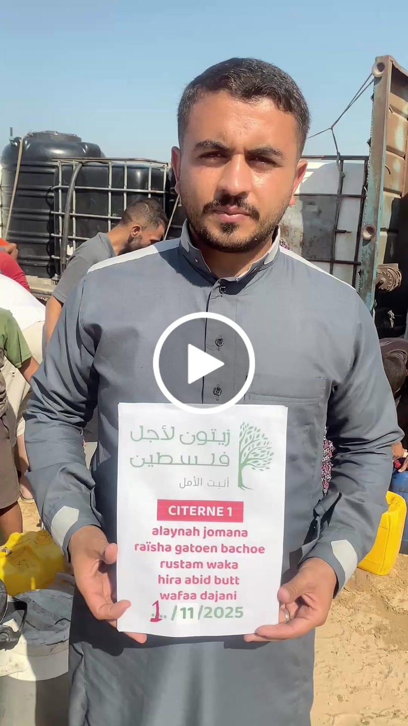 Customer video review of Water tank for Gaza