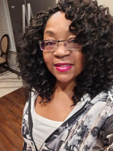Customer photo review of Sensationnel Lulutress Crochet Braid DEEP WAVE 12"