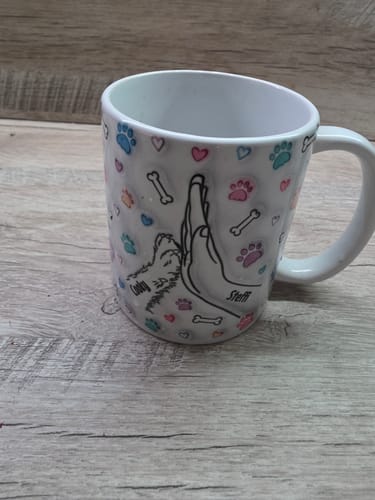 Customer photo review of Beste Hunde Mama ever (3D Optik) - Individuelle Tasse