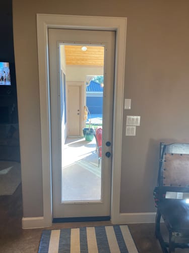 Customer photo review of Raise & Lower Blinds Glass and Frame Kit (Tall Full Lite)