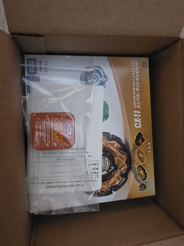 Customer photo review of [Pre-Order] Takara Tomy Beyblade X CX-11 EmperorMight DECK SET