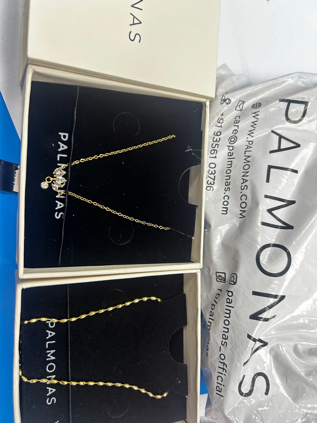 Customer photo review of Floral Fantasy Gold Necklace
