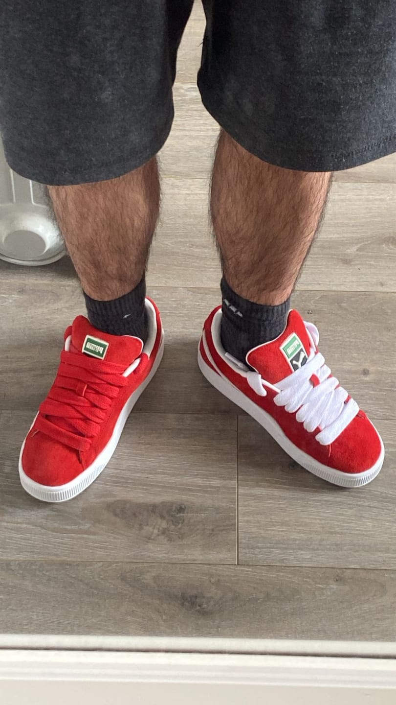 Customer photo review of Zapatilla Puma Suede Xl Unisex Rojo