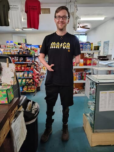 Customer photo review of BACK IN MAGA T-Shirt