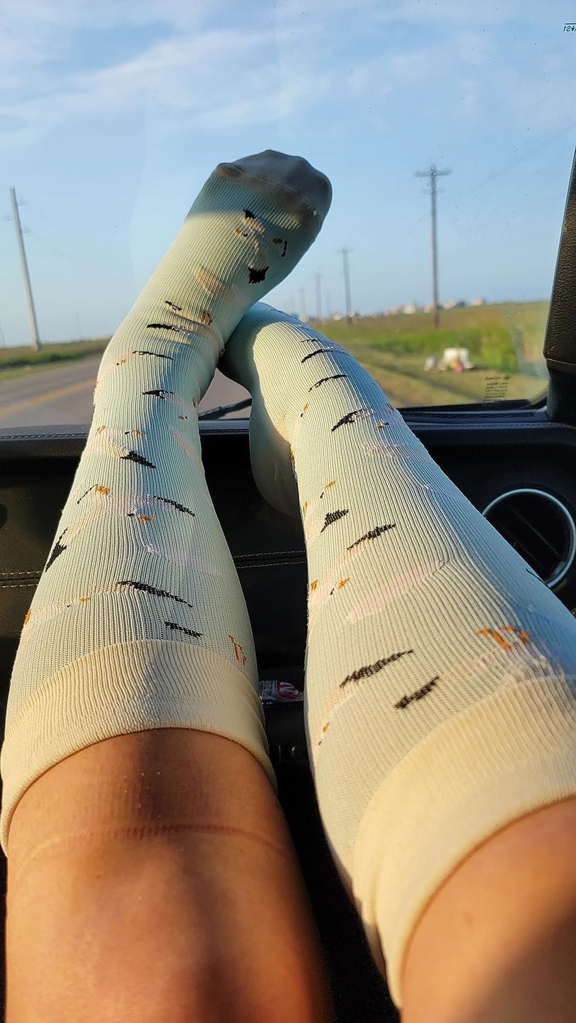 Customer photo review of Kompressionsstrümpfe Love/Flower Mix 6+6 GRATIS