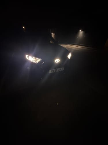 Customer photo review of Toyota Logo Front Grille LED Dynamic Illuminated Emblem Compatible with ACC Radar