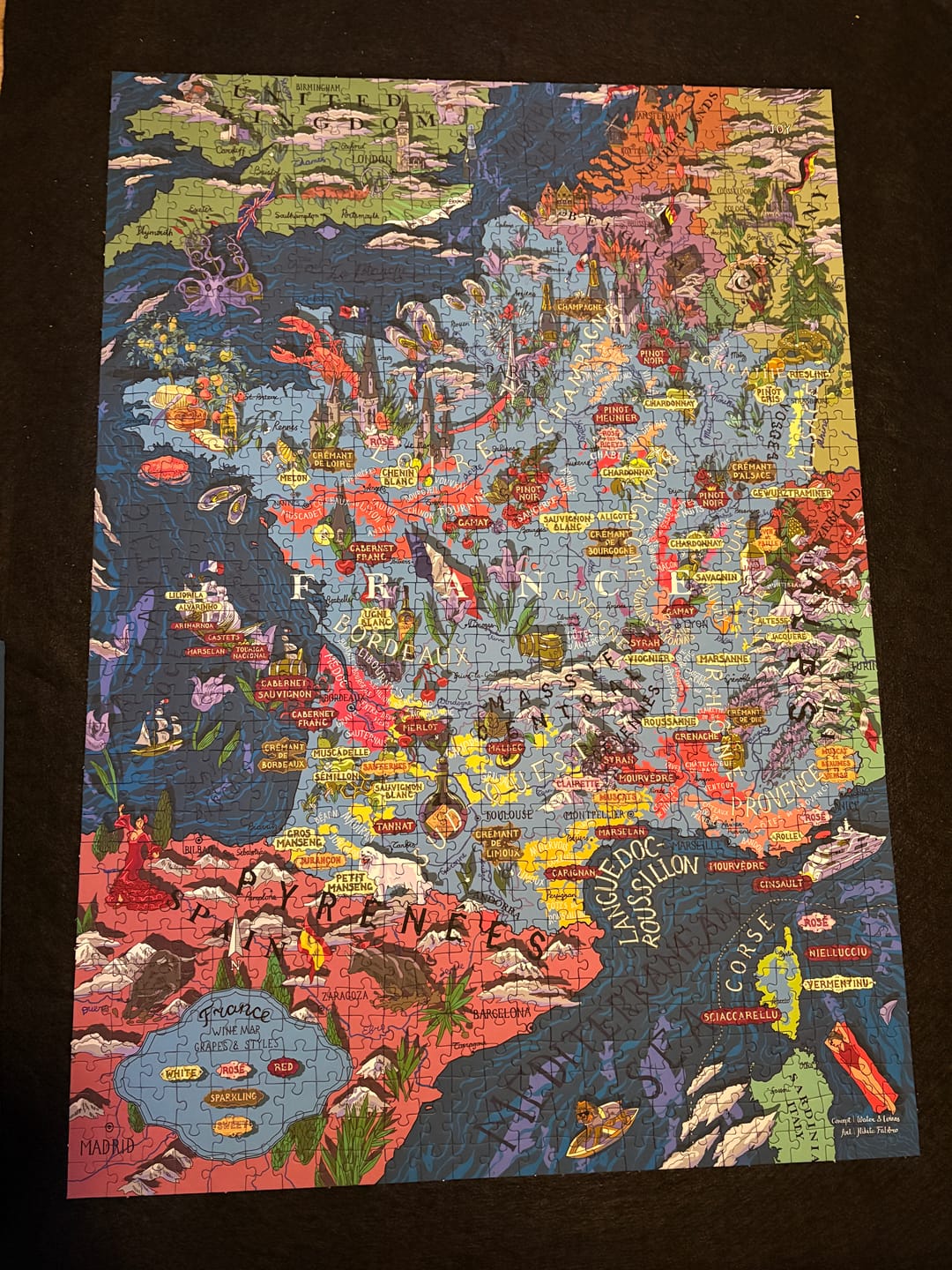Customer photo review of French Wine Puzzle