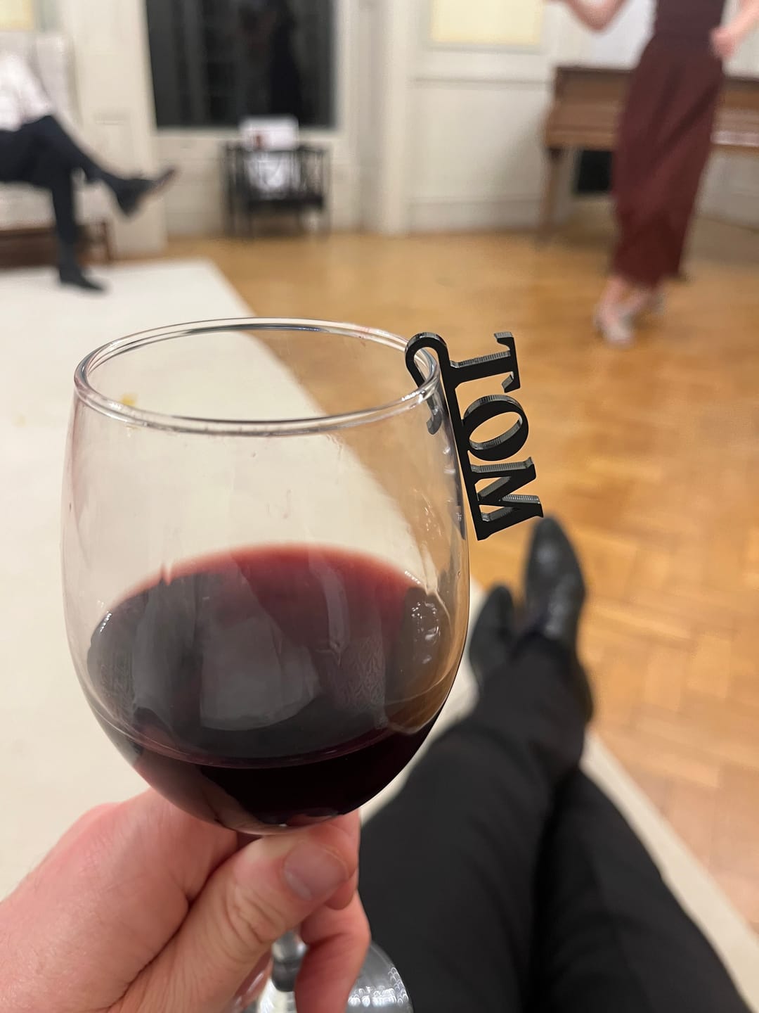 Customer photo review of Personalised Wedding Glass Charm