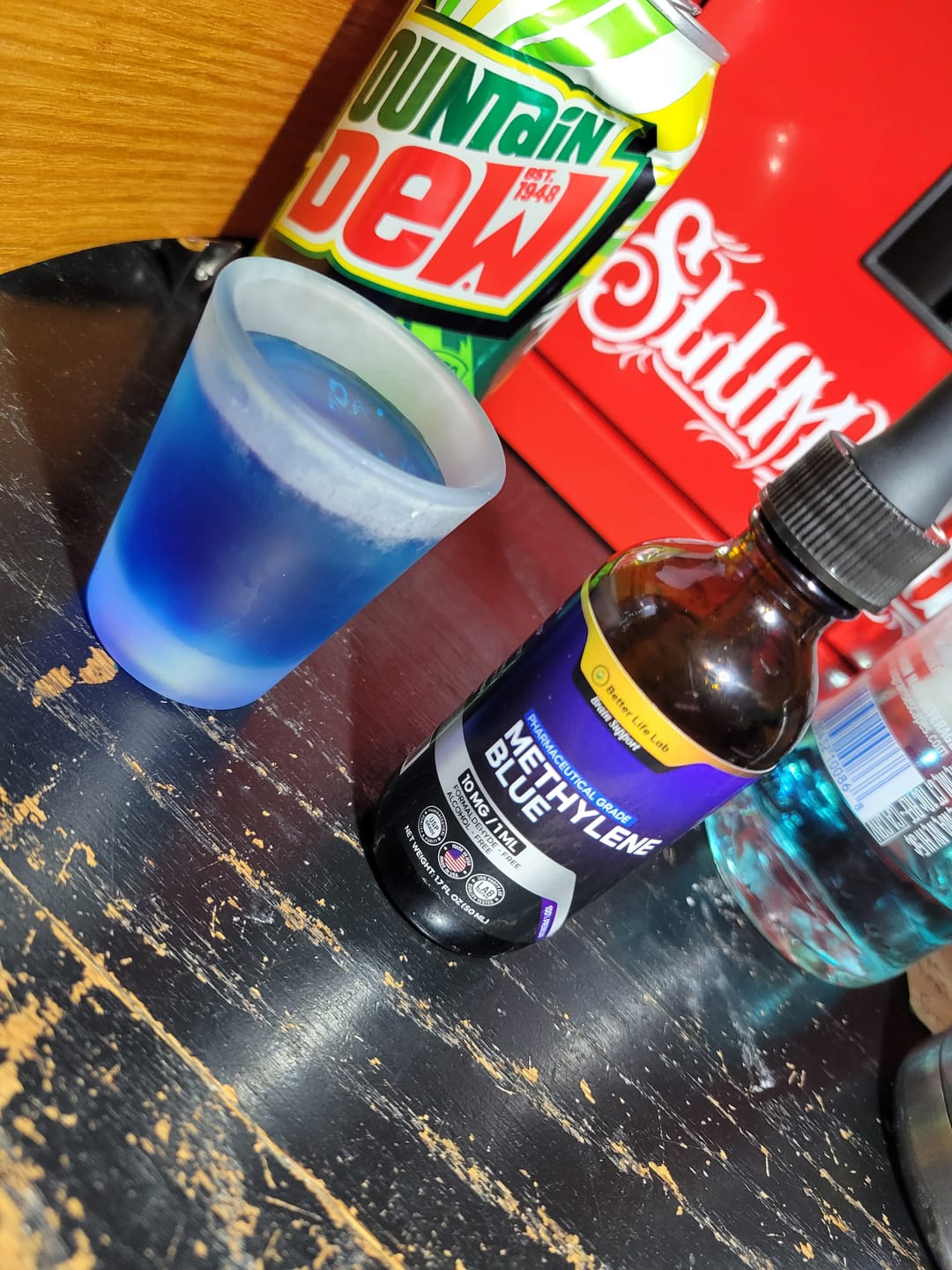 Customer photo review of Pharma-Grade Methylene Blue Tincture Supplements – Enhance Focus, Memory & Cognitive Energy