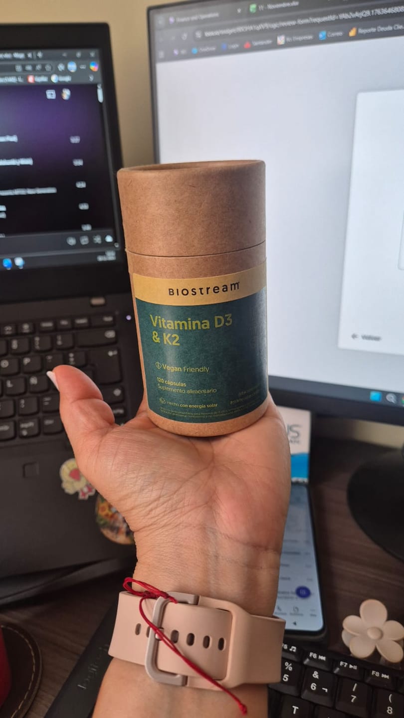 Customer photo review of Vitamina D3 & K2 120 Cápsulas Vegano