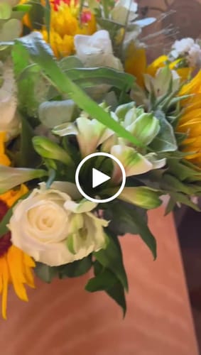Customer video review of Sunflower Garden Flower Bouquet
