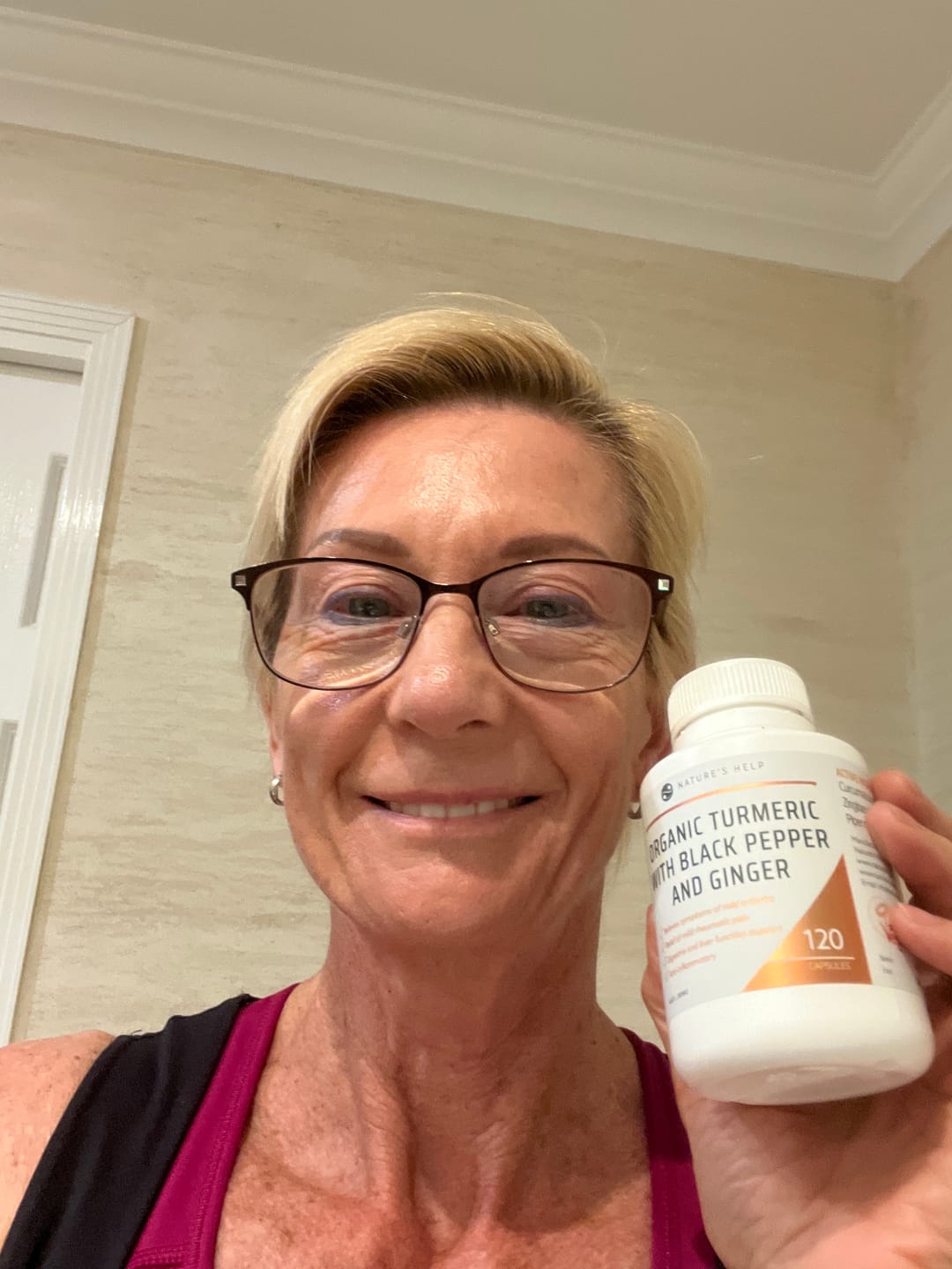 Customer photo review of Organic Powdered Turmeric with Black Pepper and Ginger Capsules - 3 Pack