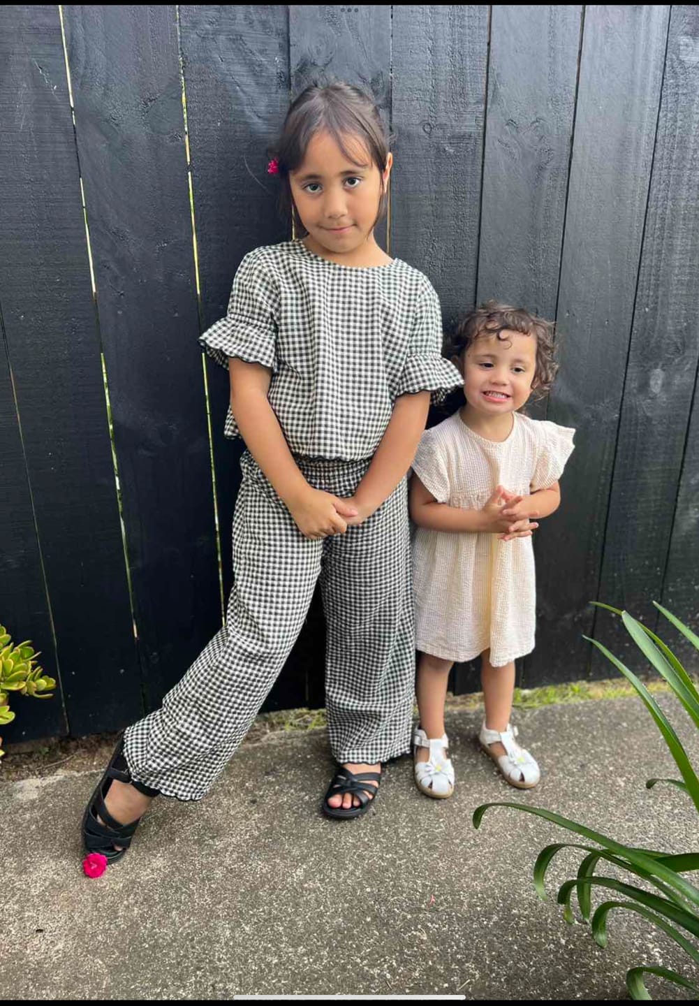 Customer photo review of Francie Blouse || Black Gingham
