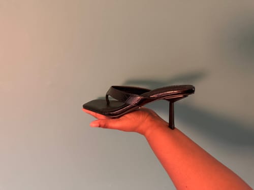 Customer photo review of UMBERTA-BLACKCROC STILETTO SANDAL