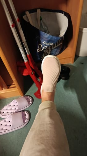 Customer photo review of Ergonomischer Anti-Schmerz Slip in Schuh – Orthopädische Unterstützung ohne Bücken - Unisex