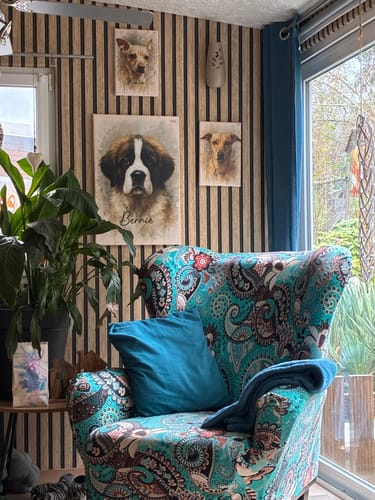 Customer photo review of Dein Haustier als Porträt - Individuelle Leinwand