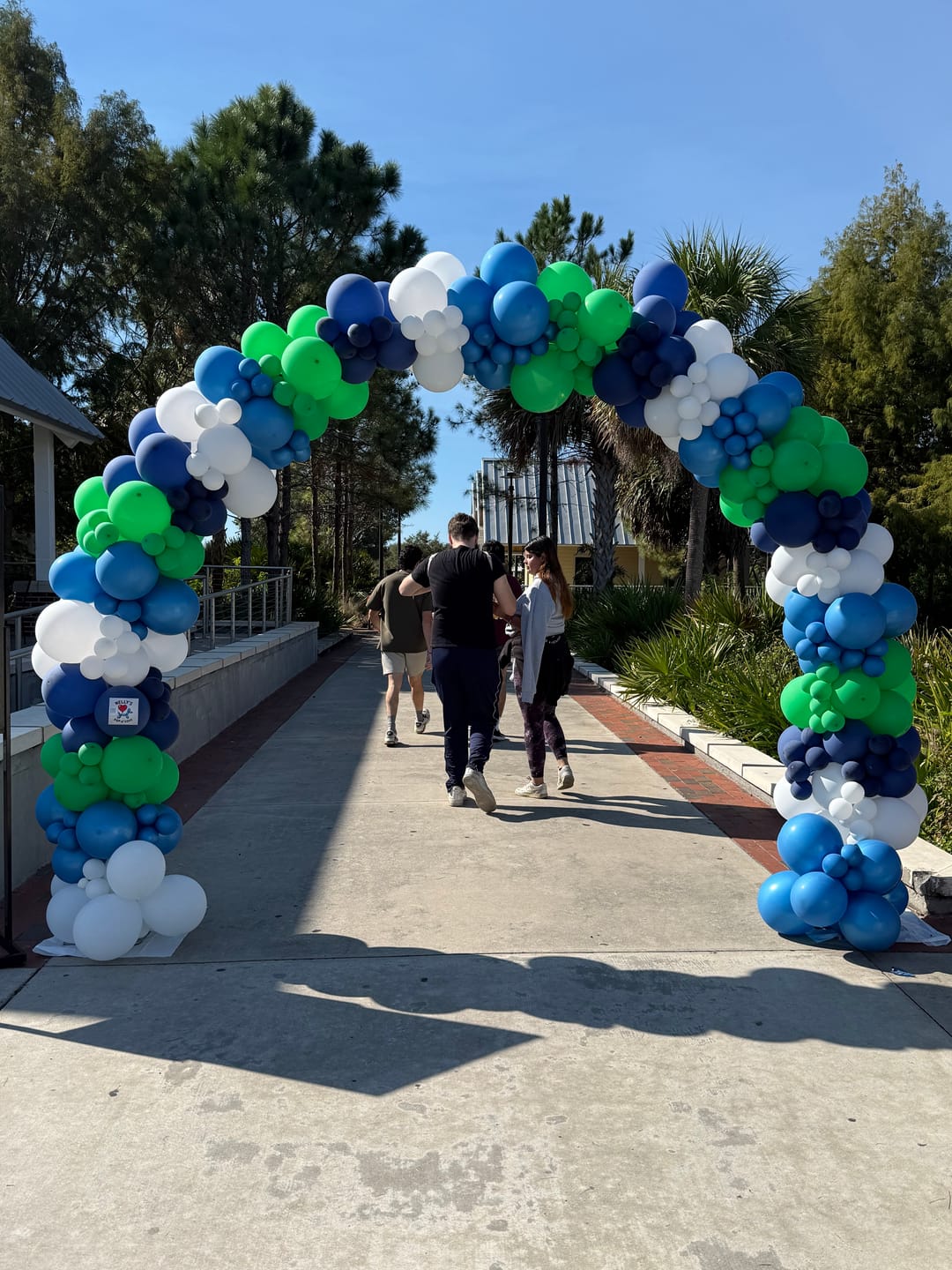 Customer photo review of 10x8ft Aluminum Alloy Tube Arch Balloon Flower Stand For Wedding Birthday Baby Shower