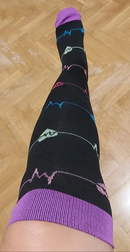 Customer photo review of Kompressionsstrümpfe Love/Flower Mix 6+6 GRATIS