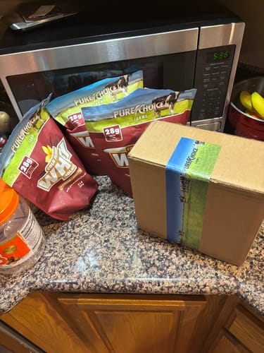 Customer photo review of Whey Protein Isolate Peanut Better