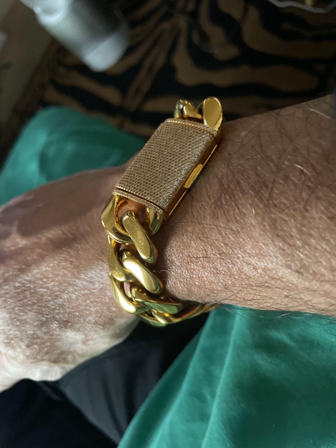 Customer photo review of 10mm-20mm Solid Iced Clasp Miami Cuban Bracelet