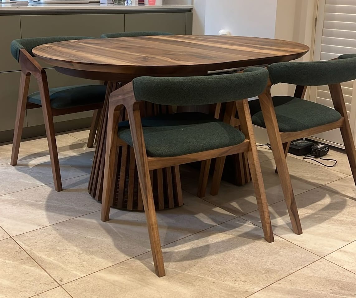 Customer photo review of Julia Walnut Dining Chair