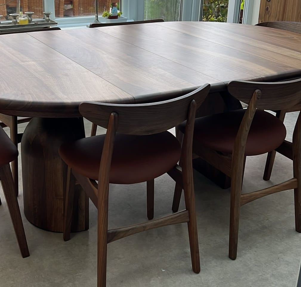 Customer photo review of Eva Walnut Dining Chair