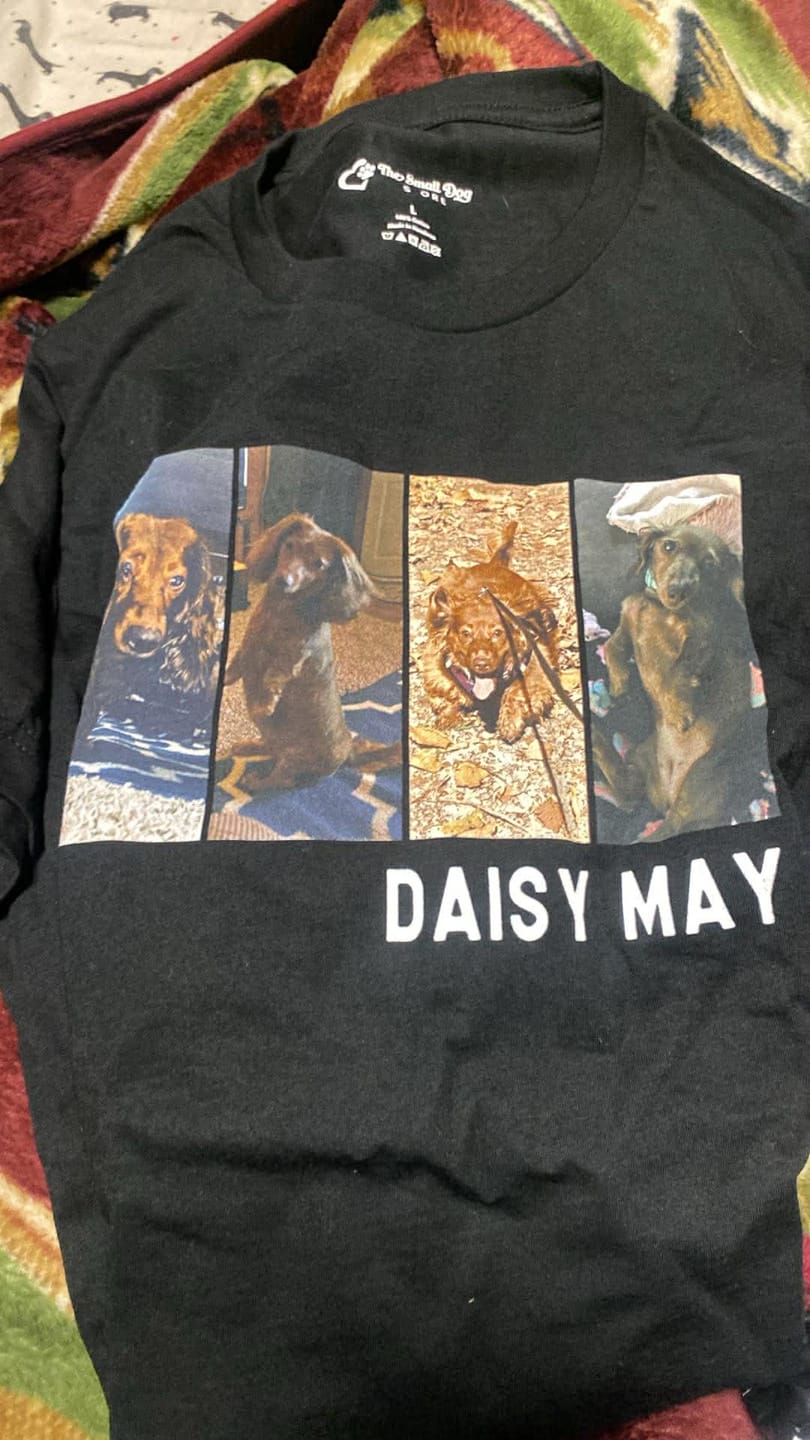 Customer photo review of Custom Pet T-shirt for Men